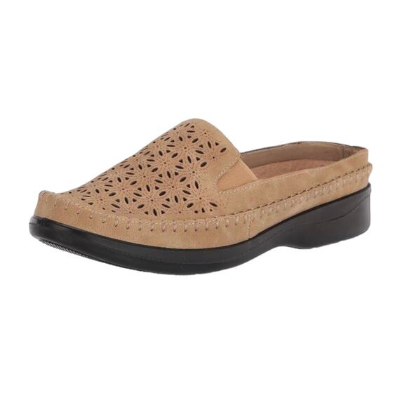 easy street Shoes - Easy Street Women's Kita Comfort Mules Beige Size 5 1/2